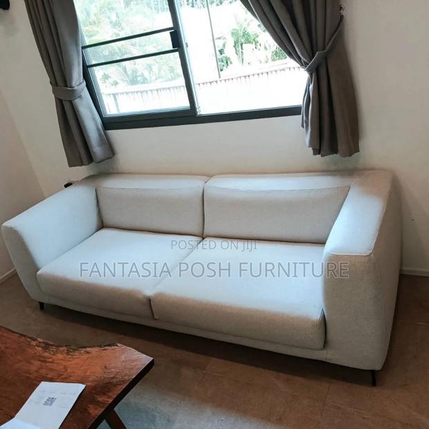 Cream 3-Seater Sofa - main view