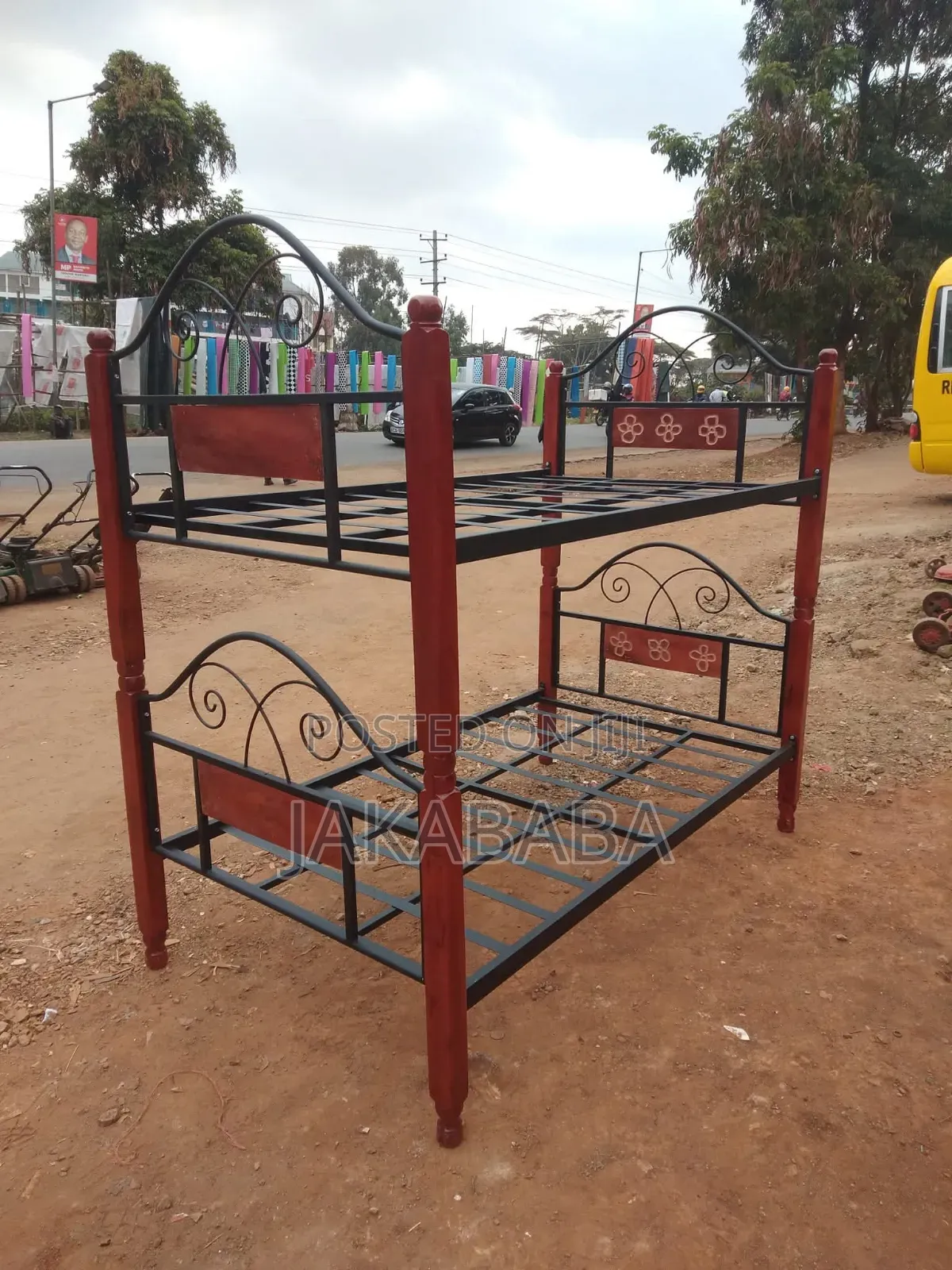 Metal and Wood Beds