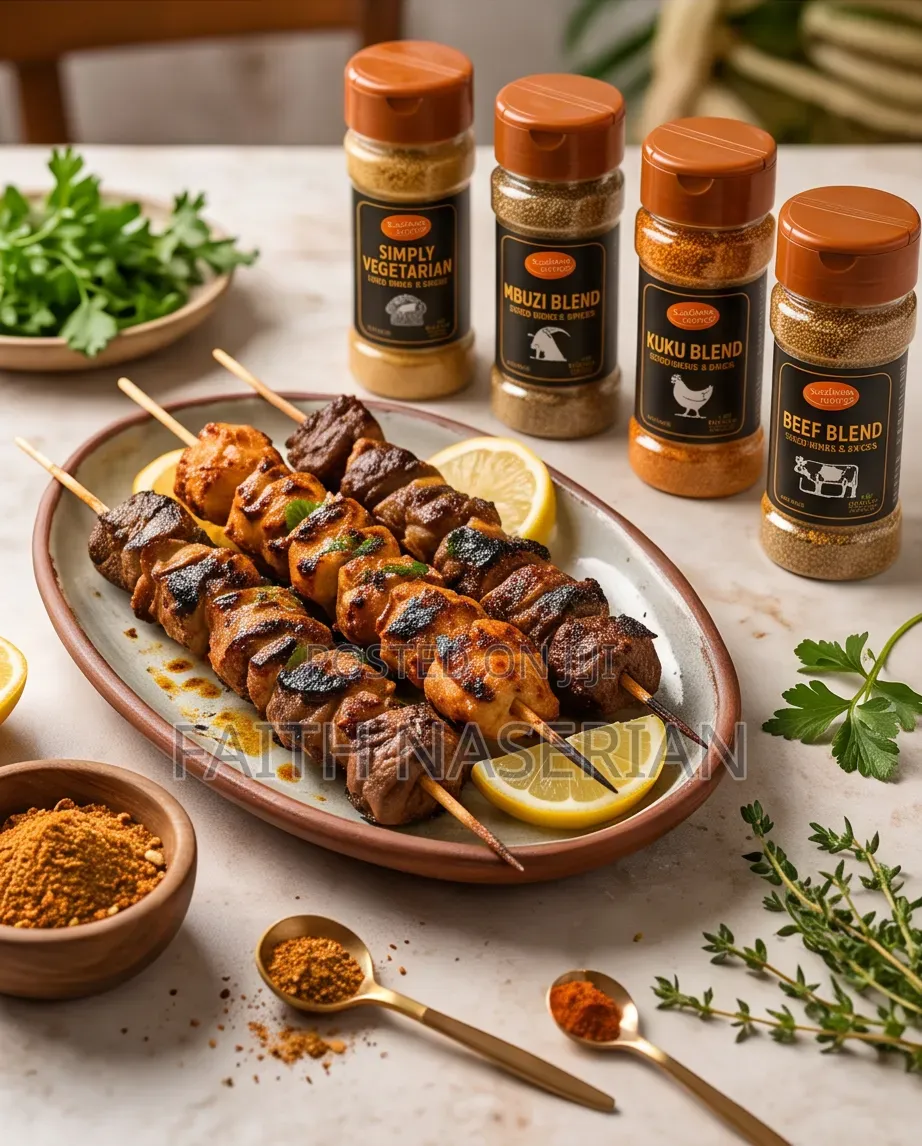 Pork, Kuku, Beef, Mbuzi, Vegetarian Herbs Spices Blens