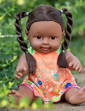 African Kids Baby Doll_orange