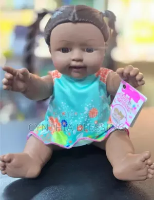 African Kids Baby Dolls _ Blue