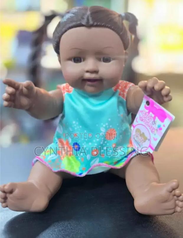 African Kids Baby Dolls _ Blue - main view
