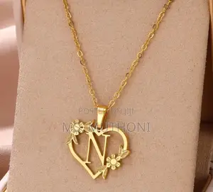 Hypoallergenic Tarnish-Free Letter Pedant Necklace