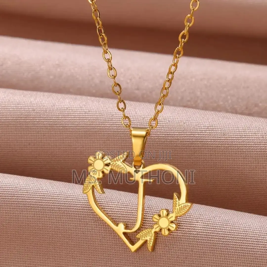 Hypoallergenic Tarnish-Free Letter Pedant Necklace