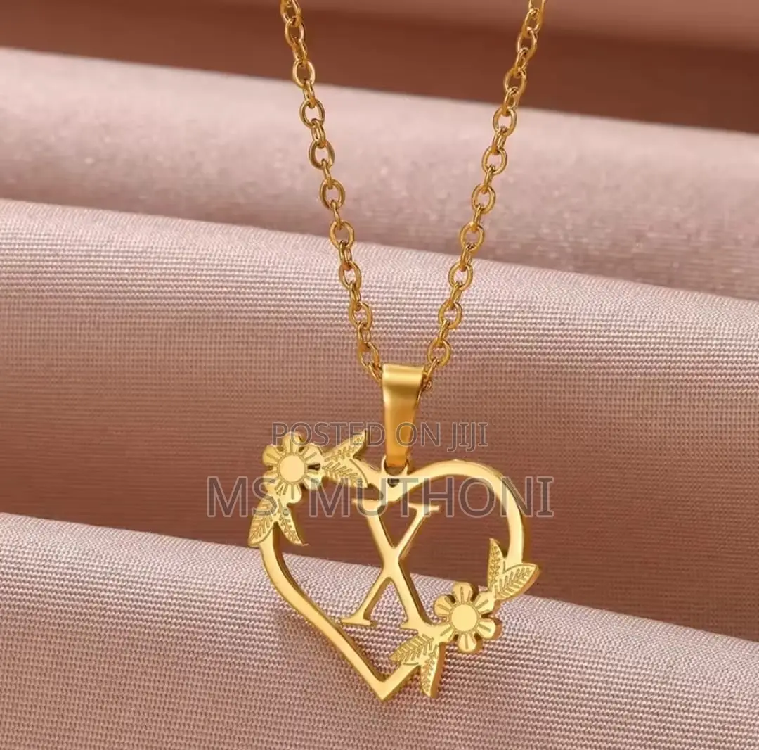 Hypoallergenic Tarnish-Free Letter Pedant Necklace