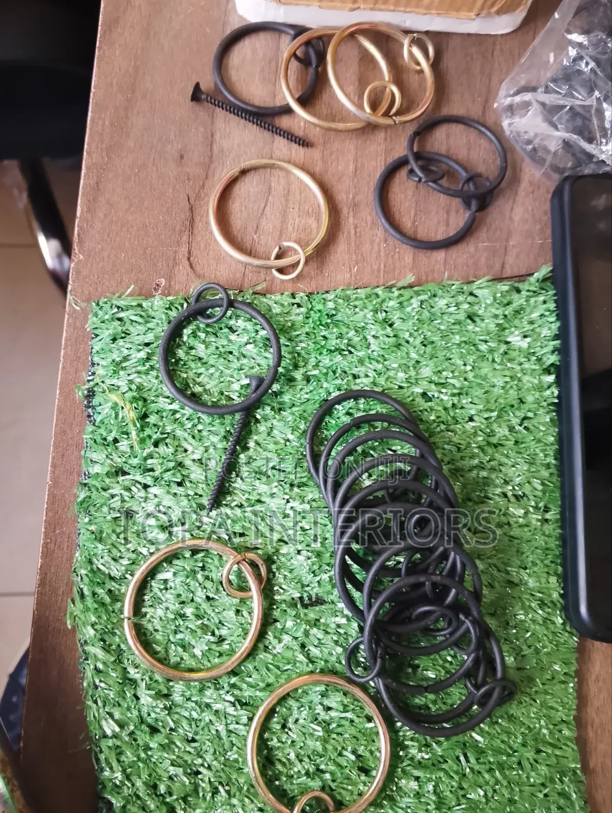 Curtain Pole Rings Accessories for Drapery Installation