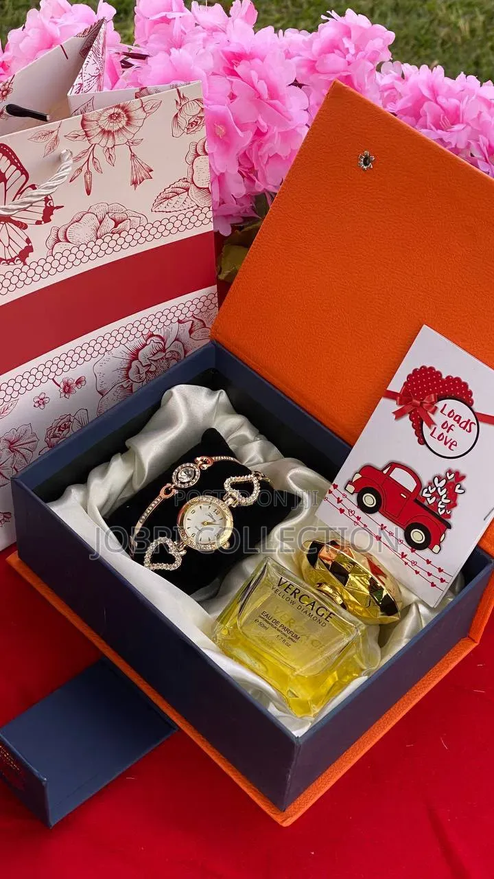Watch X Bracelet X Perfume Ladies Gift Set