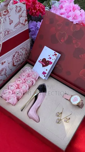 Watch X Perfume X Bracelet X Roses X Necklace Ladies Gift Package
