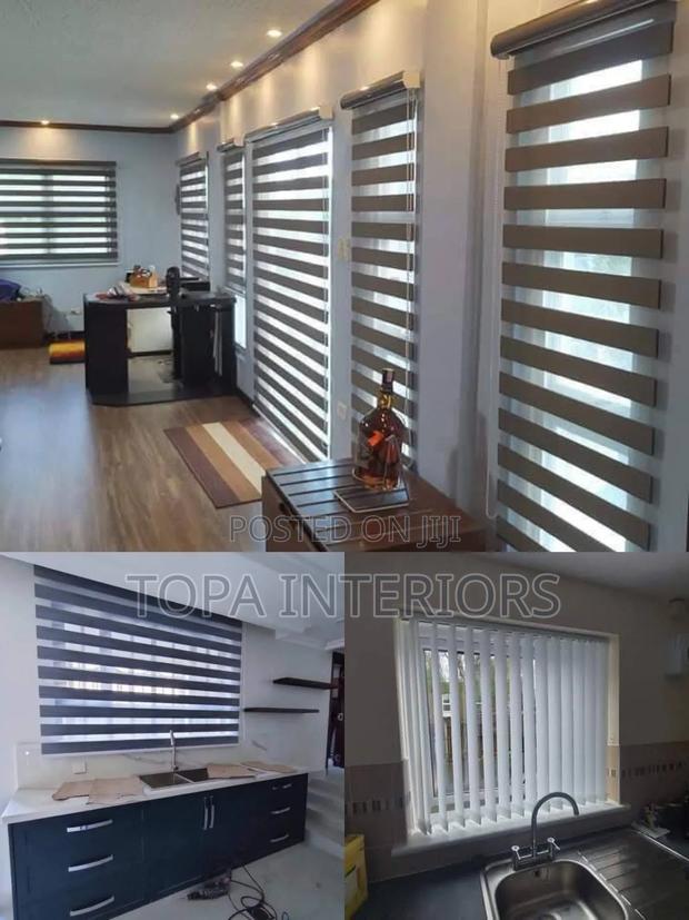Modern Roller Window Blinds Horizontal Home and Office Roller Curtain - thumbnail 2
