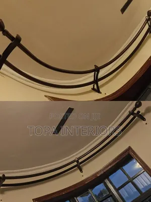 Customised Locally Fabricated JUA Kali Curtain Rods