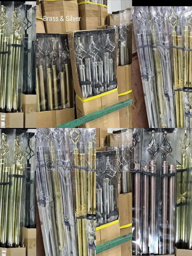 Chinese Imported Adjustable Curtain Rods With Accessories - main view