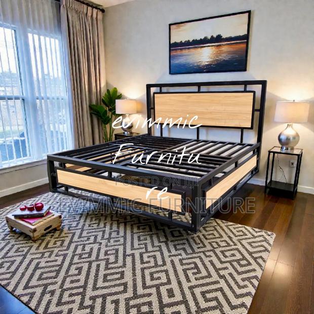 Rustic Midcentury Modern Bed Frames 5*6 - thumbnail 2