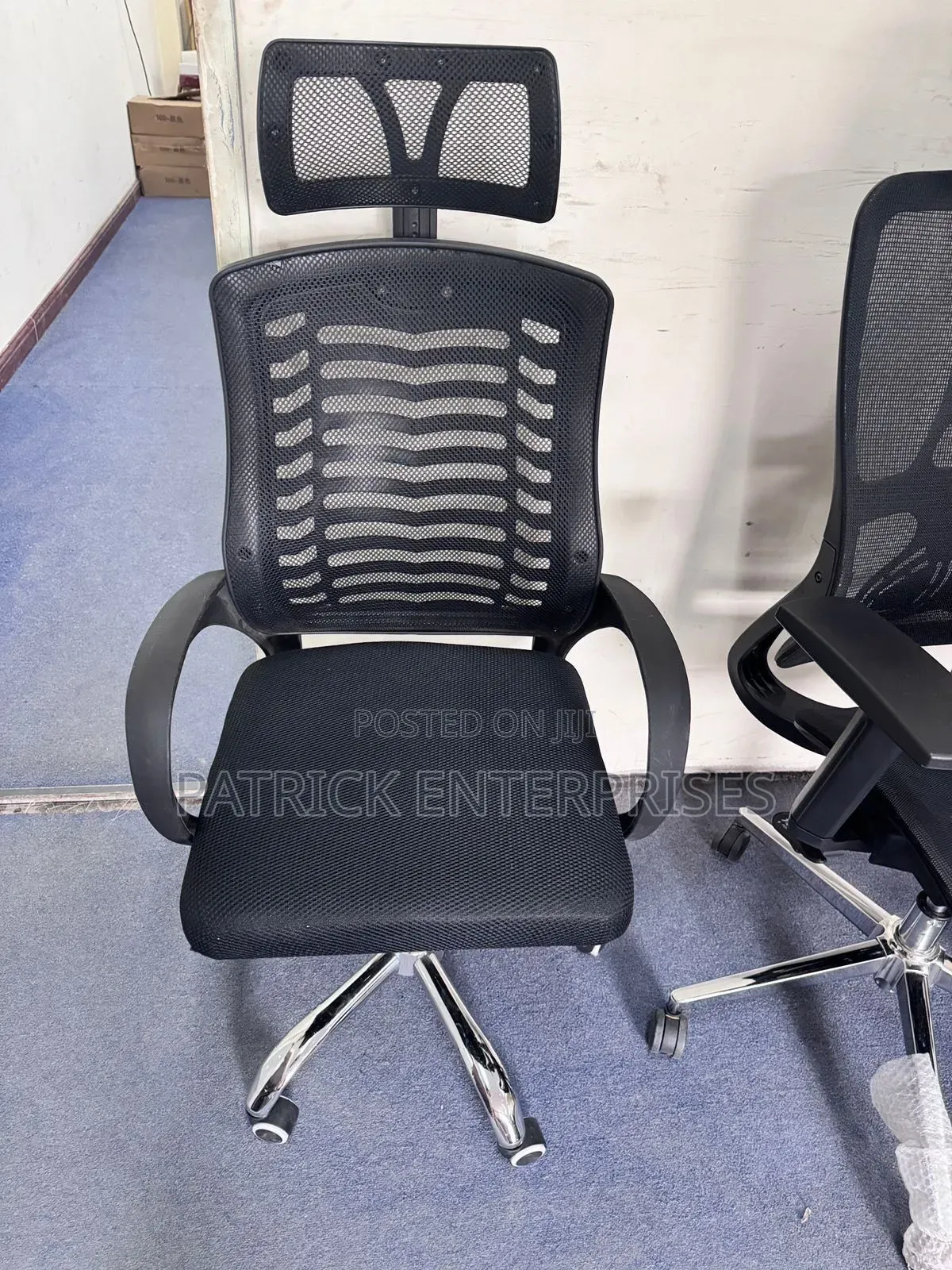 1.2 MTR Office Desk Plus Headrest Office Chair