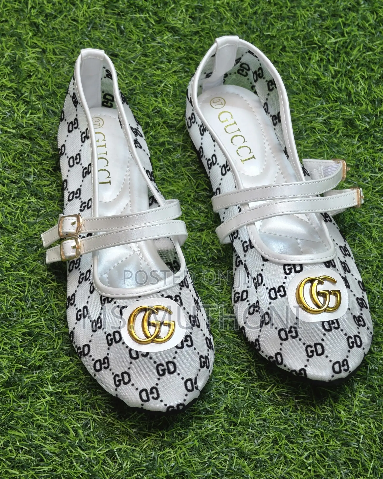 Chic Double-Strap Gucci-Style Ballerinas