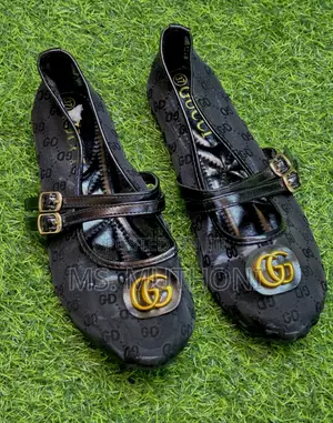 Chic Double-Strap Gucci-Style Ballerinas
