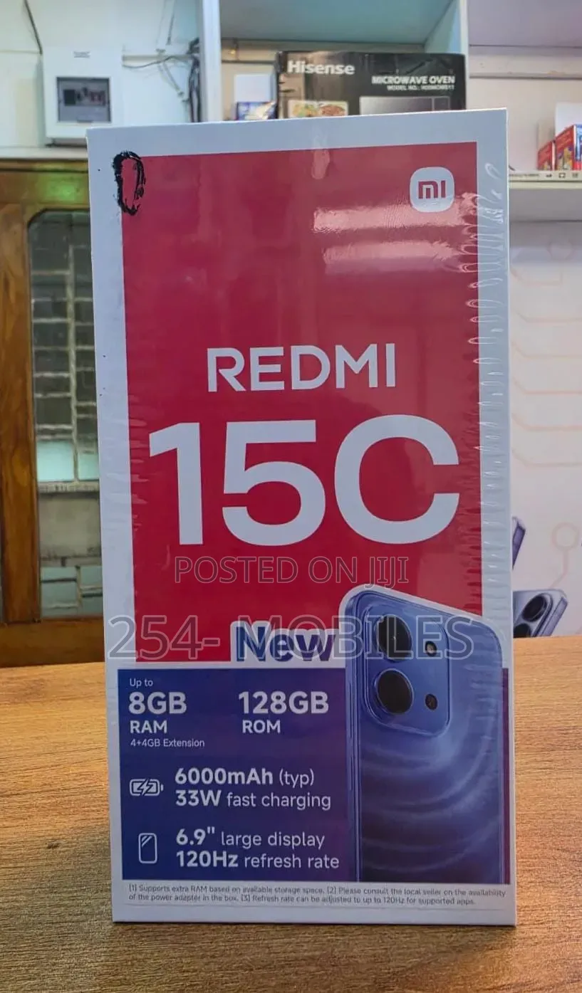 New Xiaomi Redmi 15C 4G 128 GB Black