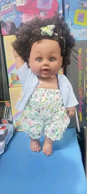 African Kids Baby Dolls _Grey