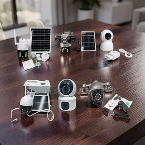 Outdoor 4G and Wifi Rotating Dual Triple Lens Solar Cameras Wholesale