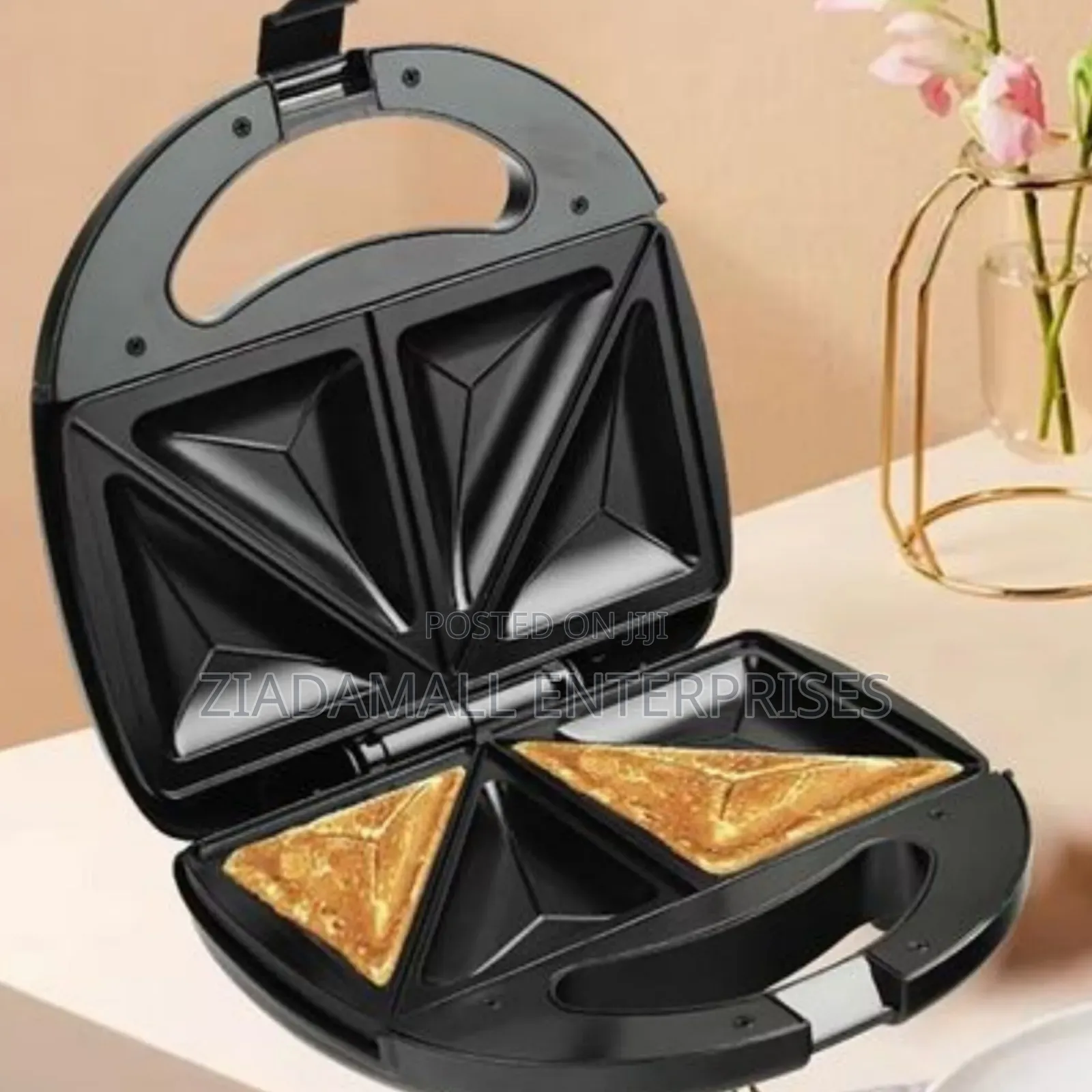 Sokany Sandwich Maker 2 Slice Non Stick Coated Plates,
