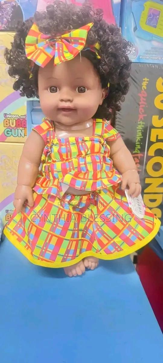 African Kids Baby Dolls_ Sky Blue