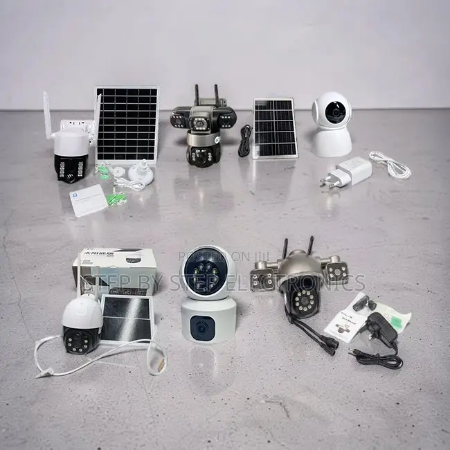 Panoramic View 4G and Wifi Dual Triple Lens Solar Cameras Wholesale