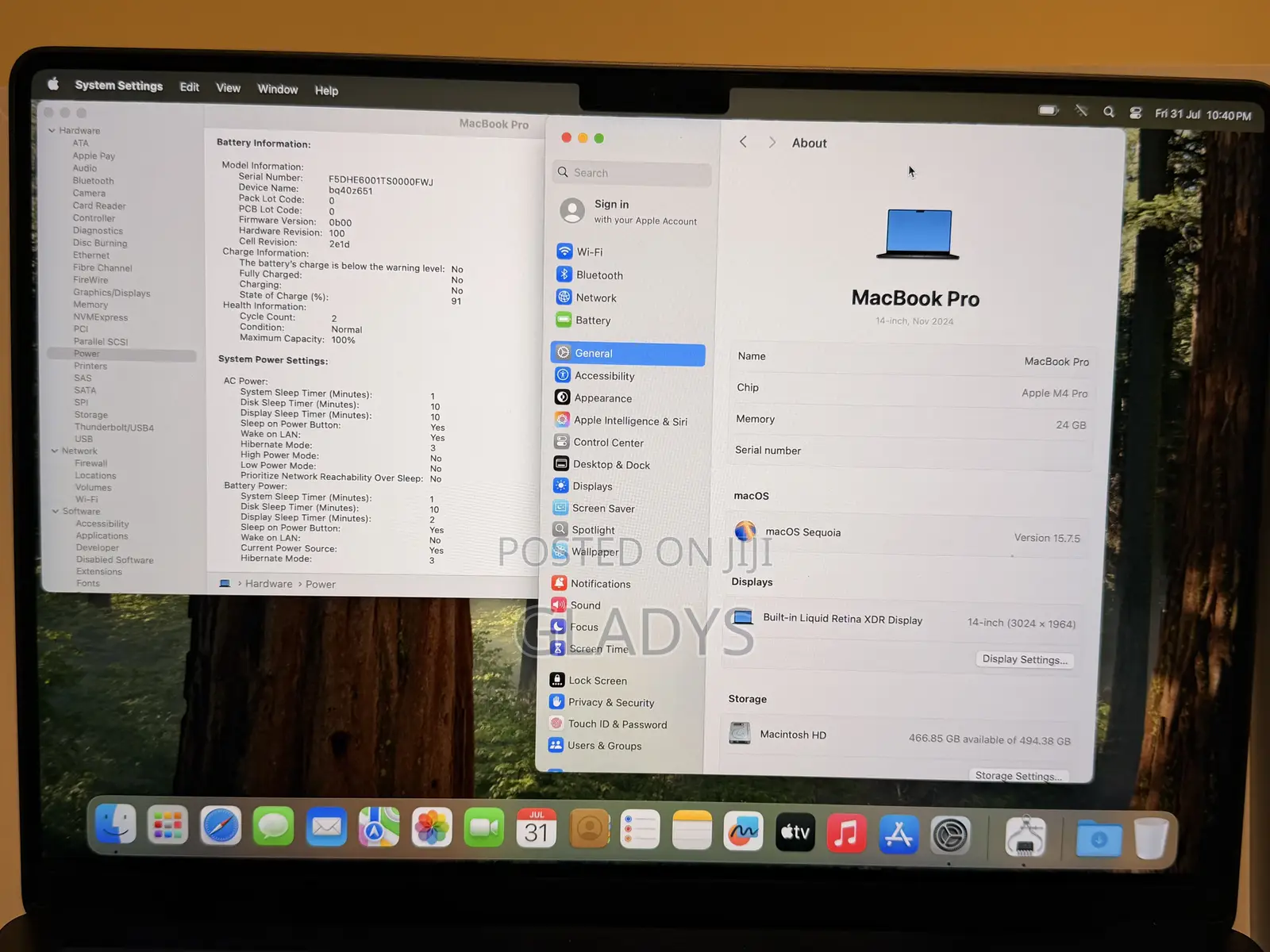 New Laptop Apple MacBook Pro 2024 M4 Pro 24GB Apple M4 Pro SSD 512GB