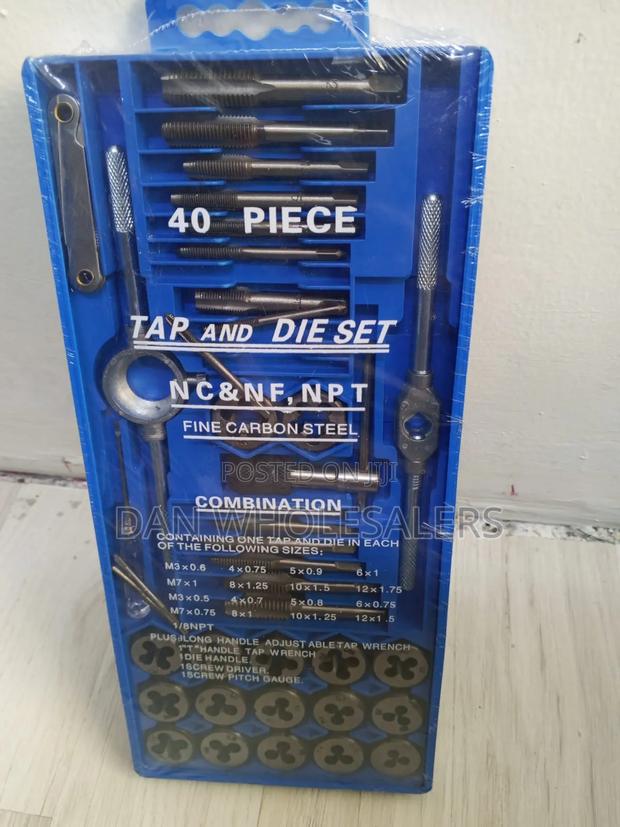40 Piece Tap and Die Combination Set With Wrenches