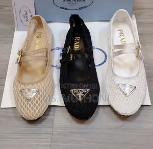Prada Mesh and Buckled Mary Jane Flat Shoes / Ballerinas 37-41