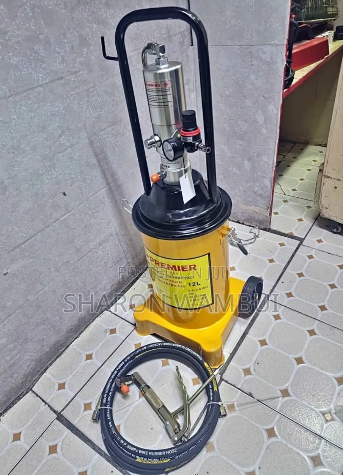 K-Max 12L Pneumatic Grease Bucket /12l Pneumatic Grease Bucket