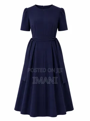Elegant Navy Blue Dress