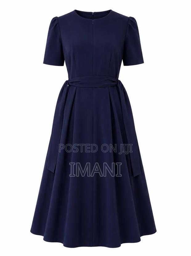 Elegant Navy Blue Dress