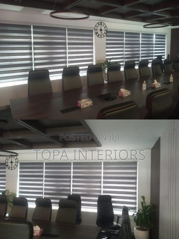 OFFICE Renovation Window Blinds That Roll Up and Down - main view