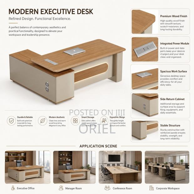 Office Desk : 2M Executive Office C.E.O Desk - thumbnail 5