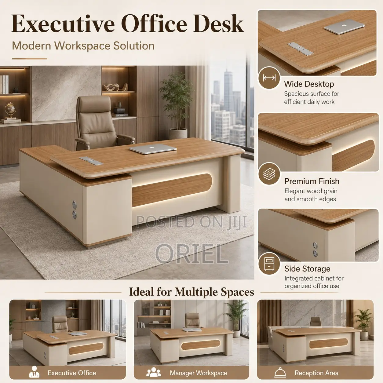 Office Desk : 2M Executive Office C.E.O Desk