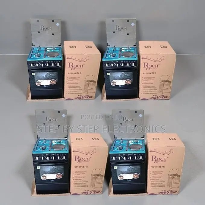 Powerful Compact 3 Gas Burners+1 Hotplate Free Standing Cooker