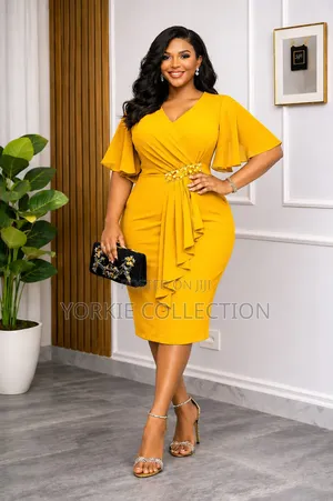 Mid Wrap-Style Bodycon Dreas