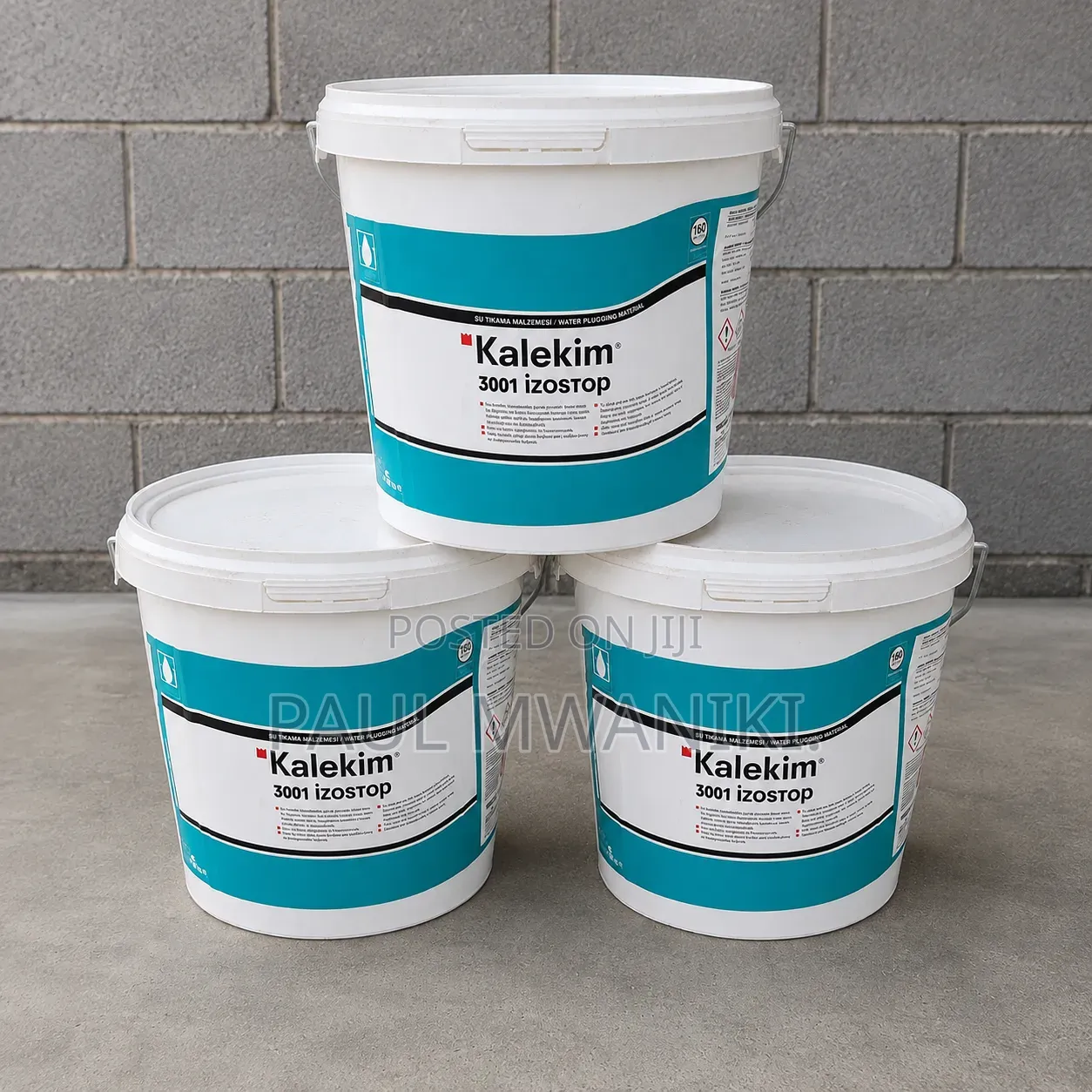 Kalekim 3001 Izostop Water Plugging Cement– Fast Leak Sealing Compound