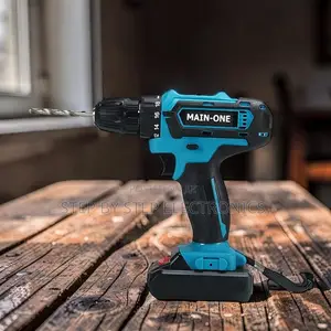 Battery-Powered Main-One Cordless Drill With Free Drill Bits
