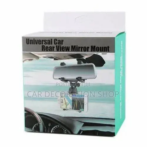 Car Rearview Mirror Mount Mobile Phone Holder With Rotating Joint