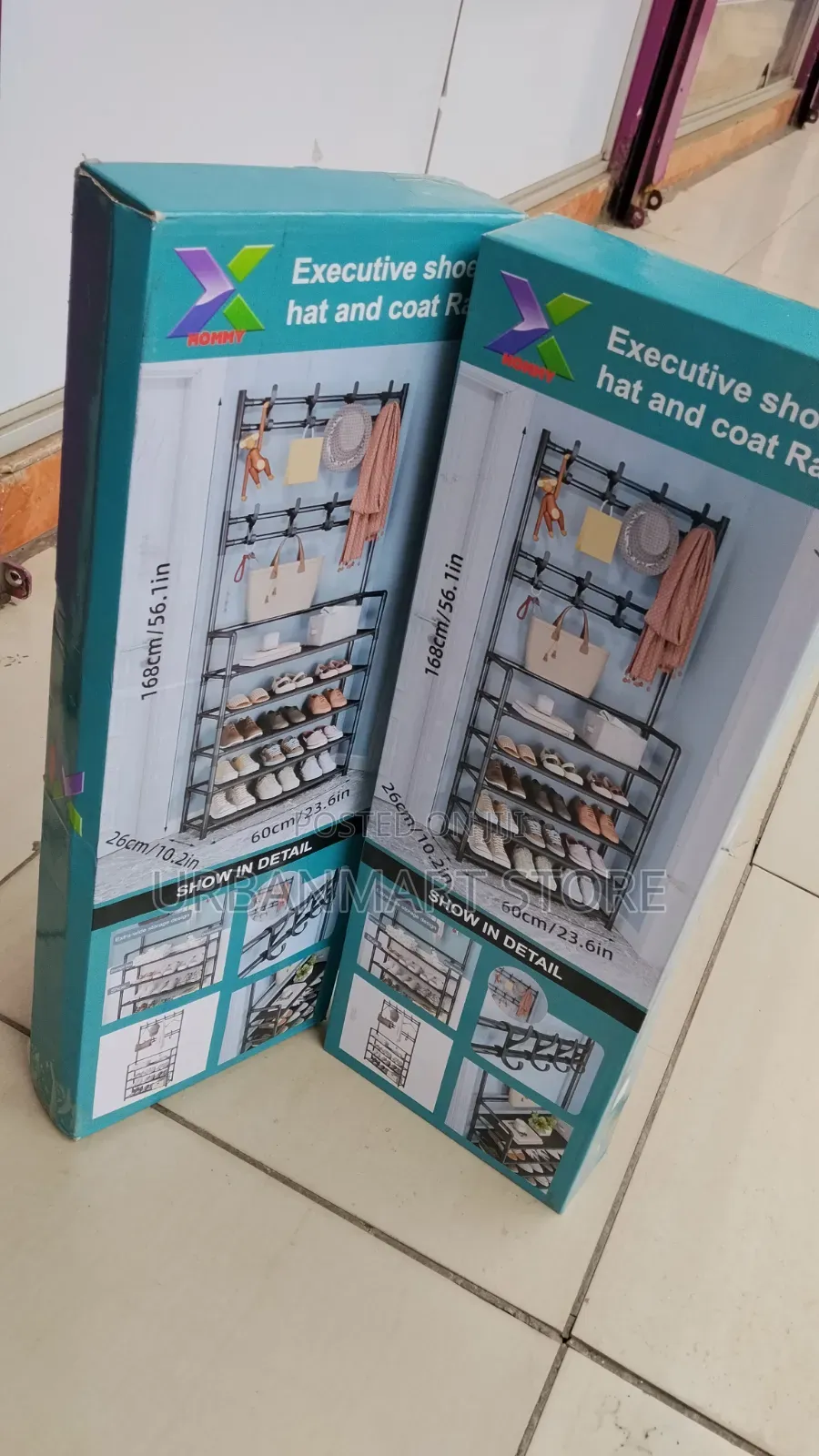 Shoe Rack and Coat Hanger Combo, Shoe Rack and Organiser