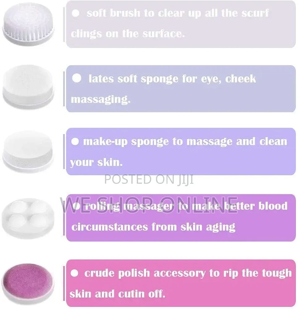 5 in 1 Facial Cleansing Brushes