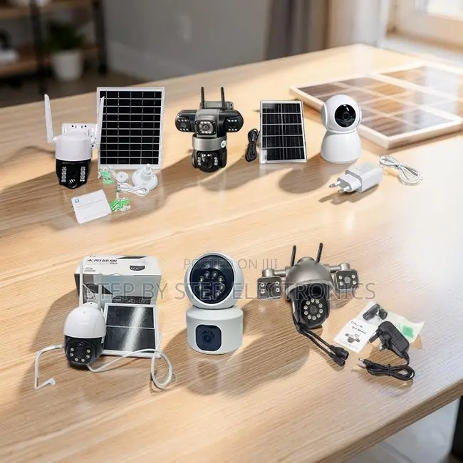 Auto Human Tracking 4G Wifi Rotating Dual Triple Lens Solar Cameras