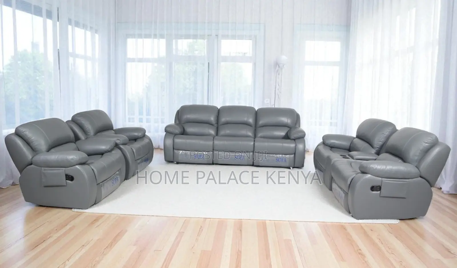 Home Sofa: Lusso Recliner 6 Seater Sofa