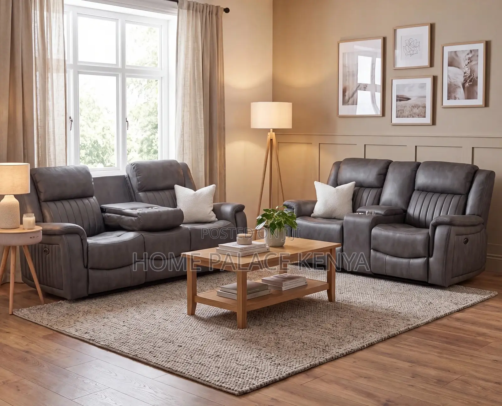 Home Sofa: Lusso Recliner 6 Seater Sofa