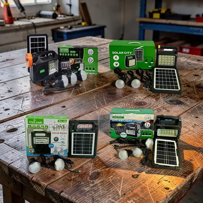 Emergency-Ready Portable Home Solar Lighting System Kits Led Bulbs