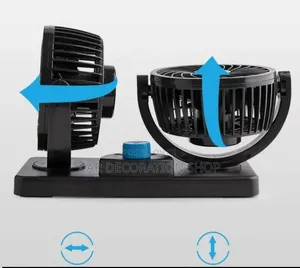 2-Speed 360° Dual Head Dashboard Cooling Fan