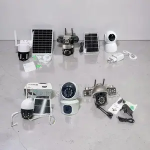 Home Security 4G and Wifi Rotating Dual Triple Lens Solar Cameras