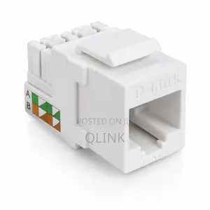 D-Link NKJ-C6WHI1B21 Cat6 UTP Keystone Jack,WHI
