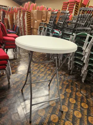 Round Folding Plastic Table – Portable Event Utility Table