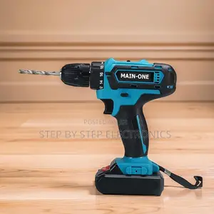 Heavy-Duty Performance Main-One Cordless Drill With Free Drill Bits